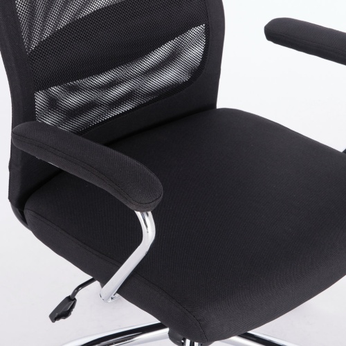 Кресло офисное Brabix Flight EX-540 сетка/ткань, черное 531847 фото 7
